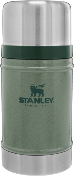 Stanley Classic Food Jar 24oz Vacuum Thermos Camping Cookware Hammertone  Green